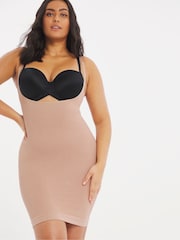 Simply Be Nude/Almond Magisculpt Wear Your Own Bra Seamfree Control Slip - Image 1 of 4