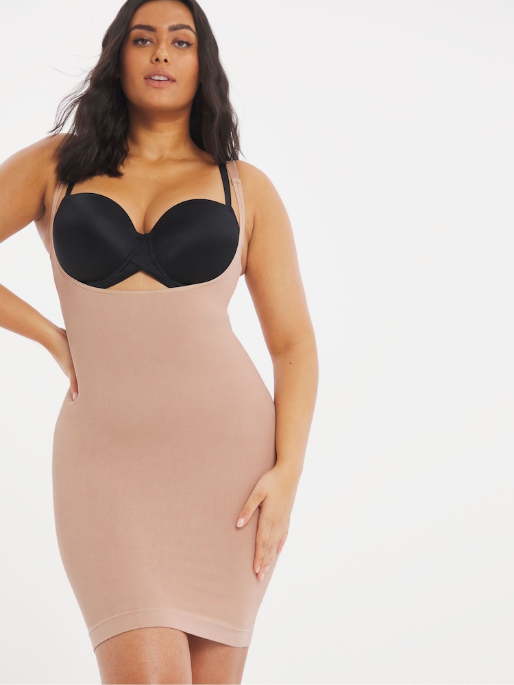 Simply Be Nude/Almond Magisculpt Wear Your Own Bra Seamfree Control Slip - Image 1 of 4