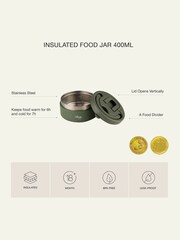 Citron Navy Blue Insulated Grand 400ml Food Jar - Image 5 of 6