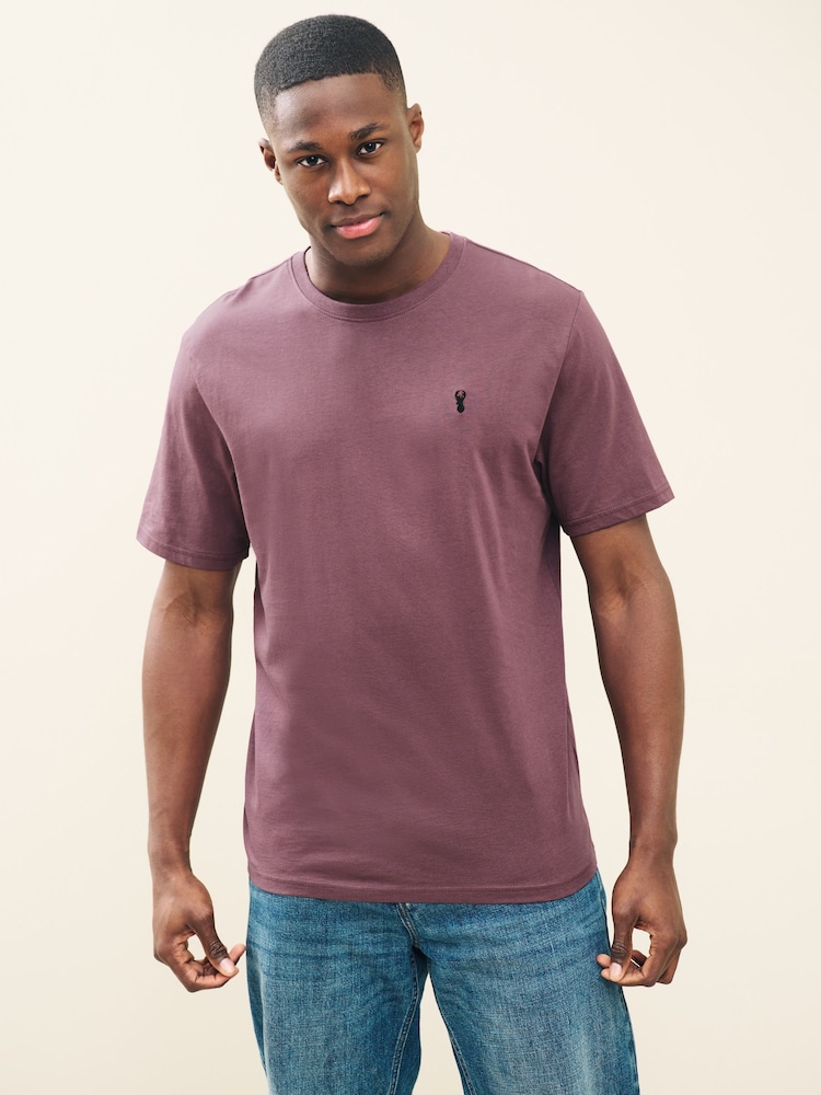 Blue/Stone/Green/Purple Regular Fit T-Shirts 4 Pack - Image 11 of 12