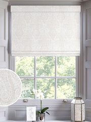 Ivory Cream Fendi Made To Measure Roman Blinds - Image 1 of 6