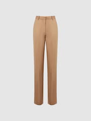 Reiss Neutral Margeaux Wide Leg Suit Trousers - Image 2 of 7