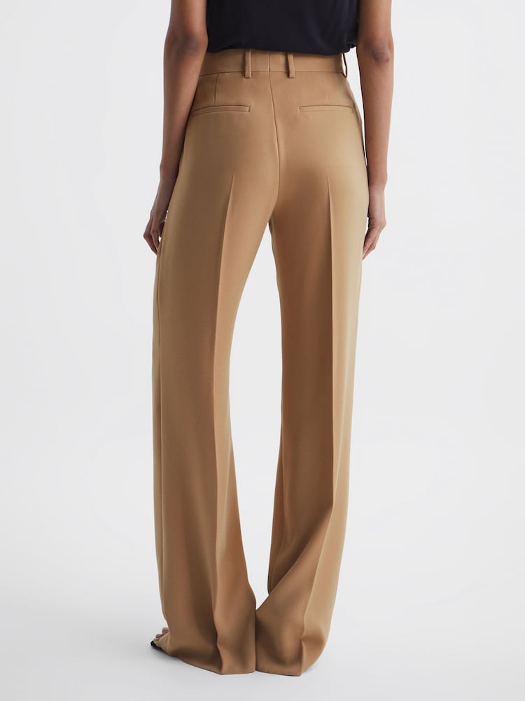 Reiss Neutral Margeaux Wide Leg Suit Trousers - Image 5 of 7