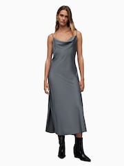 AllSaints Grey Hadley Dress - Image 1 of 7