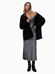 AllSaints Grey Hadley Dress - Image 4 of 7