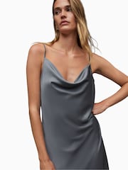 AllSaints Grey Hadley Dress - Image 6 of 7