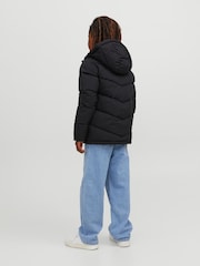 JACK & JONES Hooded Padded Black Coat - Image 2 of 7