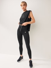 adidas Black Running Essentials 7/8 Leggings - Image 2 of 8