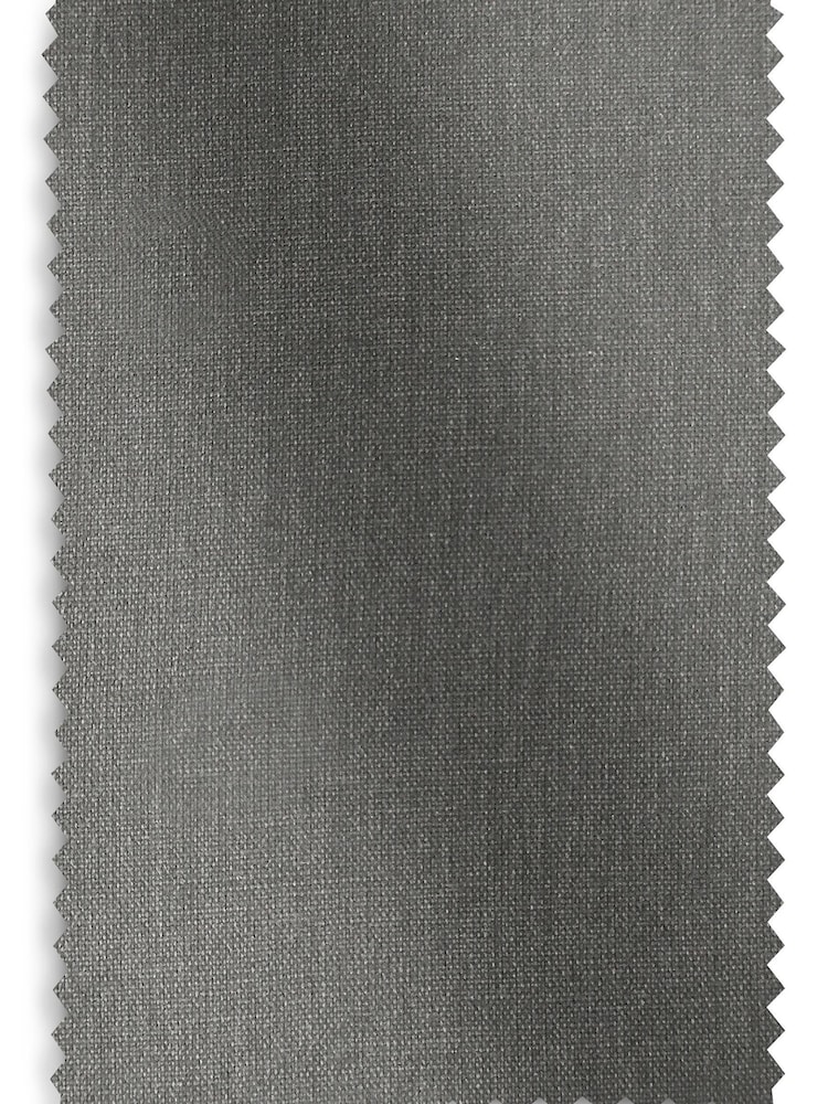 Charcoal Grey Cotton Lined Pencil Pleat Curtains - Image 7 of 7