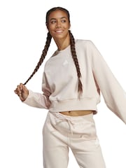 adidas Pink Future Icons 3-stripes Sweatshirt - Image 1 of 6