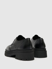 Schuh Lorin Leather Lace Up Black Brogues - Image 4 of 4