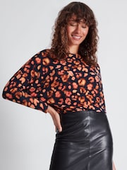 Sonder Studio	Black Leather Mini Skirt - Image 1 of 4