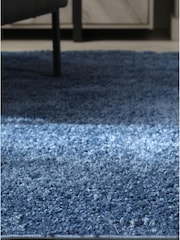 Blue Premium Cosy Shaggy Rug - Image 3 of 7