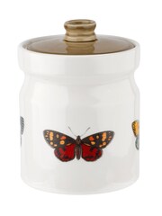 Portmeirion White Botanic Garden Harmony Canister 14cm - Image 4 of 5