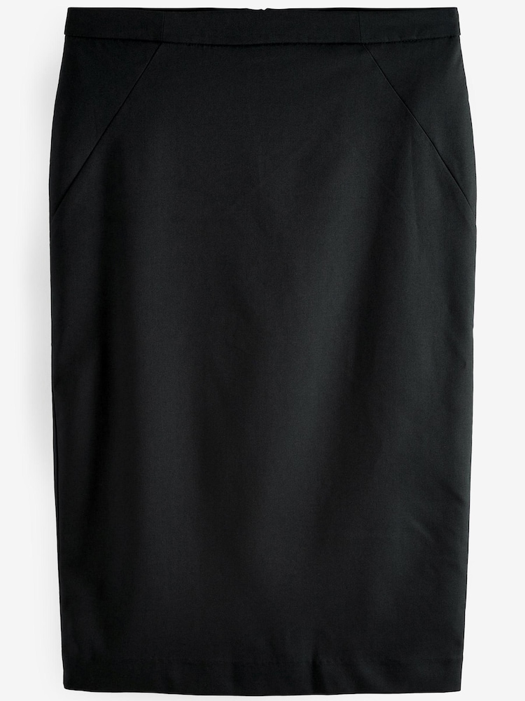 Black Tailored Midi Pencil Skirt - Image 5 of 5