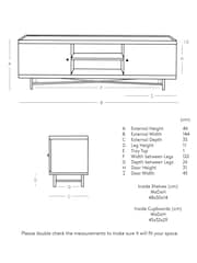 Swoon Brown Halle TV Unit - Image 8 of 8