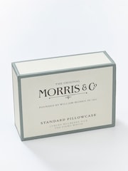 Morris & Co Cream Ivory Mulberry Silk Housewife Pillowcase - Image 2 of 4