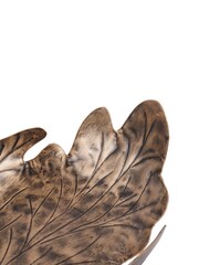 Laura Ashley Gold Corrina Leaf Decorative Platter - Image 4 of 4