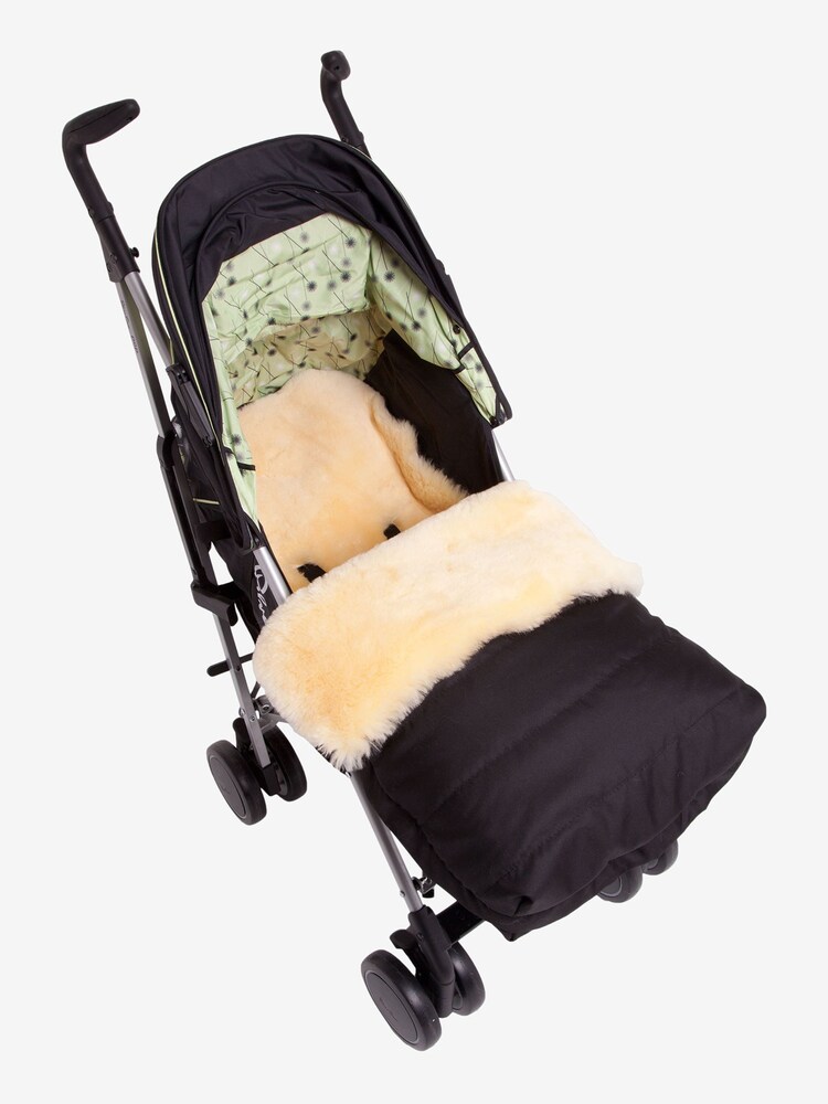 JoJo Maman Bébé Cream Lamb Fleece Buggy Snuggler - Image 1 of 3