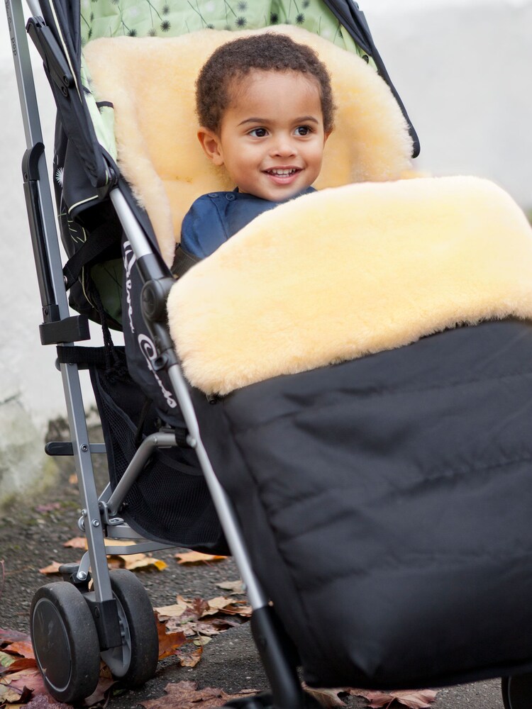 JoJo Maman Bébé Cream Lamb Fleece Buggy Snuggler - Image 3 of 3