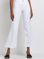 River Island White High Rise Loose Crop Jean - Image 1 of 5