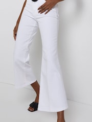 River Island White High Rise Loose Crop Jean - Image 3 of 5