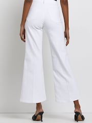 River Island White High Rise Loose Crop Jean - Image 4 of 5