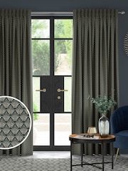 Emerald Green Decco Made To Measure Curtains - Image 1 of 9