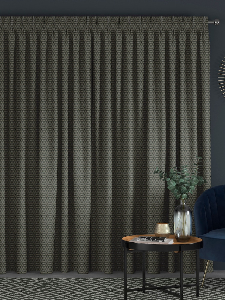 Emerald Green Decco Made To Measure Curtains - Image 2 of 9