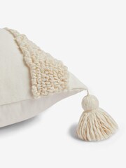 Natural Tufted Stripe Cushion - Image 2 of 5