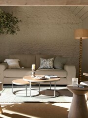 Natural Tufted Stripe Cushion - Image 3 of 5