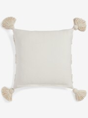 Natural Tufted Stripe Cushion - Image 5 of 5
