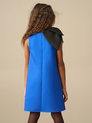 Angel & Rocket Blue Thea Oversized Bow Scuba Shift Dress - Image 3 of 5