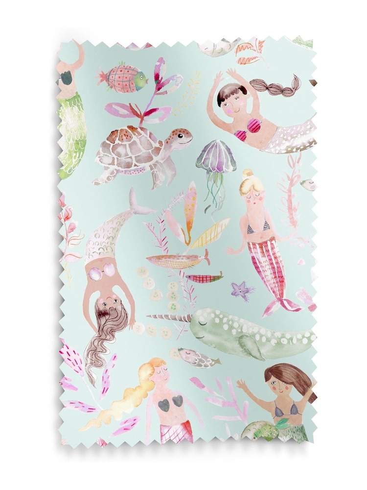 Voyage Dusk Kids Mermaids Party Made To Measure Roman Blind - Image 5 of 5
