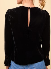 Aspiga Victoria Black Velvet Top - Image 4 of 8