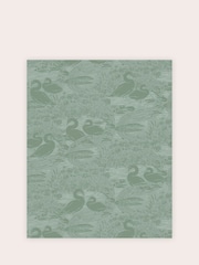 Laura Ashley Jade Green Swans 10M Wallpaper - Image 2 of 4