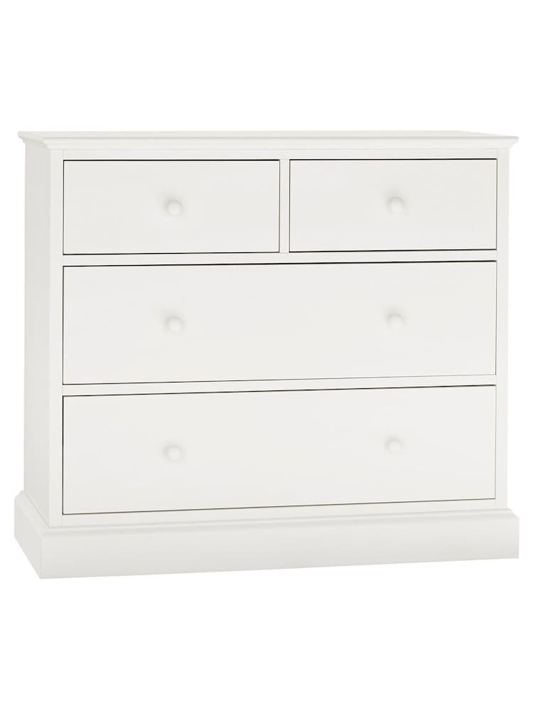 Bentley Designs White Ashby 2+2 Drawer Chest - Image 3 of 3