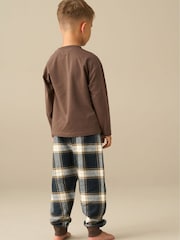 Angel & Rocket James Check Woven Bottom Pyjamas - Bild 4 von 4