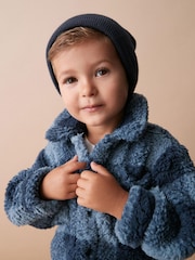 Blue Teddy Fleece Borg Shacket (3mths-7yrs) - Image 2 of 7