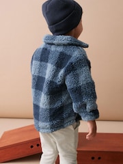 Blue Teddy Fleece Borg Shacket (3mths-7yrs) - Image 3 of 7