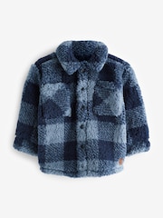 Blue Teddy Fleece Borg Shacket (3mths-7yrs) - Image 4 of 7