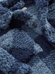 Blue Teddy Fleece Borg Shacket (3mths-7yrs) - Image 6 of 7