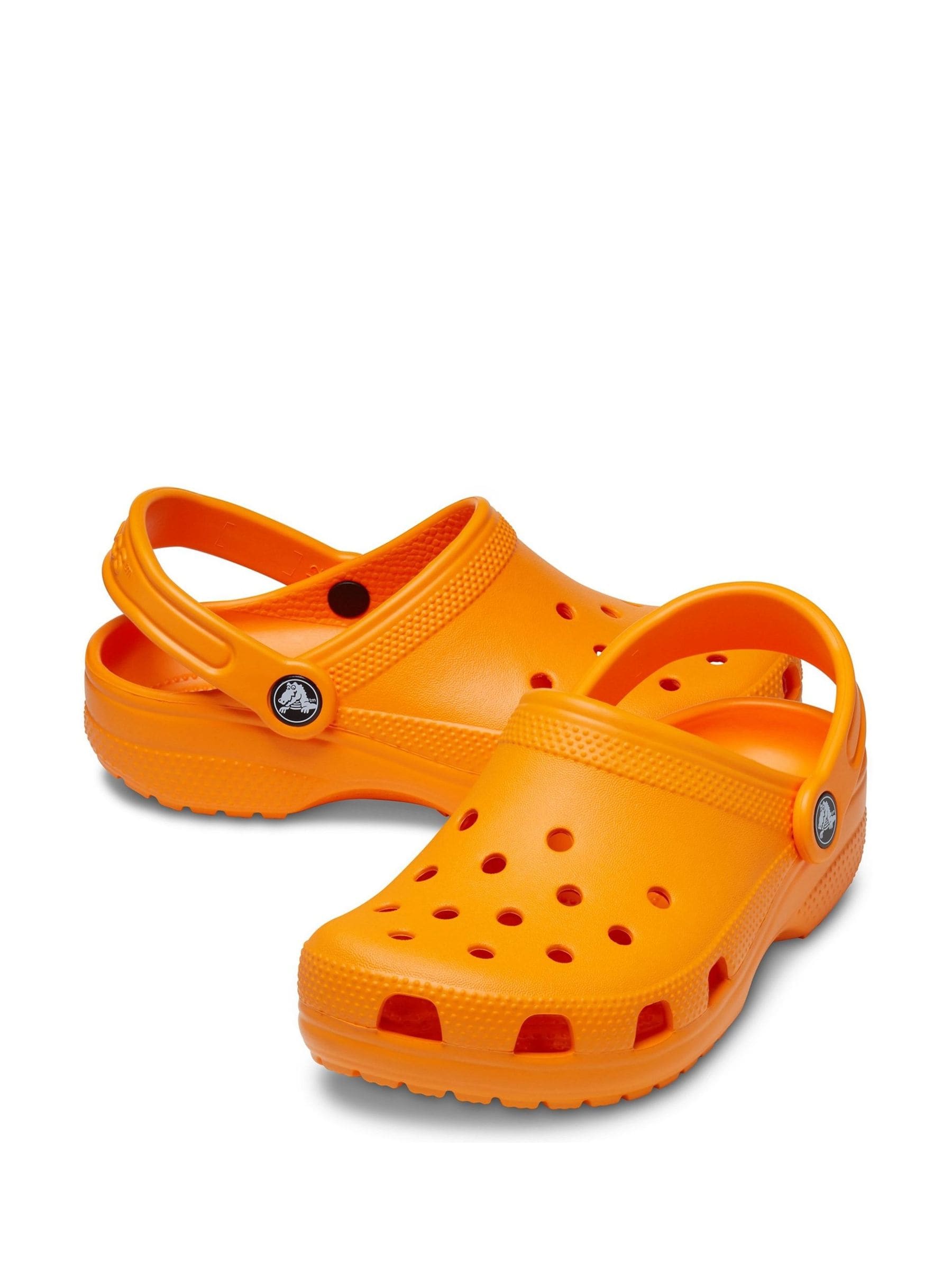 Orange and black crocs new arrivals