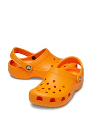 Crocs Orange Toddler Classic Clogs - Image 3 of 5