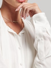 Superdry New Chalk Long Sleeve Tie Shirt - Image 5 of 7