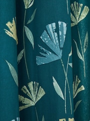 Fusion Green Dacey Eyelet 100% Cotton Curtains - Image 3 of 4