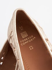 Gold Forever Comfort® Leather Weave Loafers - Image 6 of 6