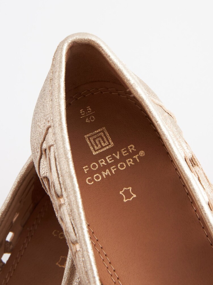 Gold Forever Comfort® Leather Weave Loafers - Image 6 of 6
