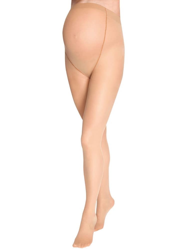 JoJo Maman Bébé Natural Nude 2-Pack 15 Denier Maternity Tights - Image 1 of 1
