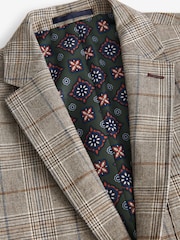 Neutral Slim Nova Fides Check Blazer - Image 12 of 15
